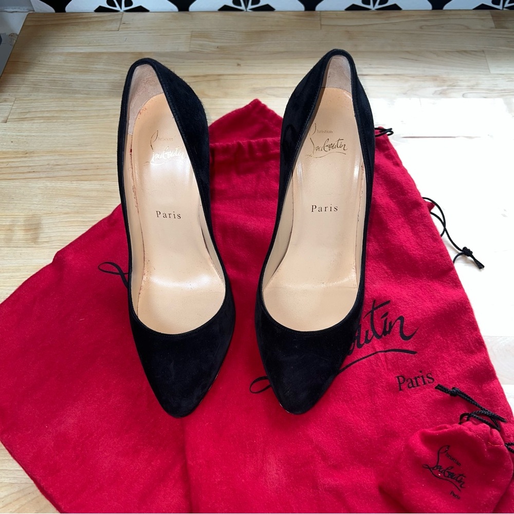 Christian Louboutin Black Suede 7